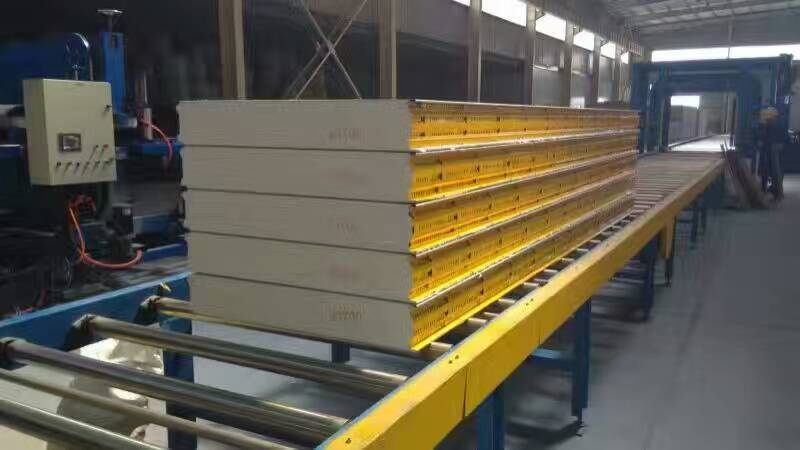 PU sandwich panel inside of workshop