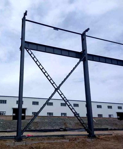 bracing system for steel structure building
