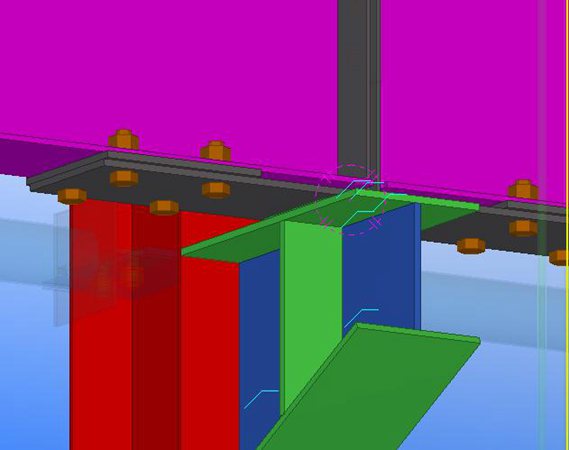 Crane beam joint details