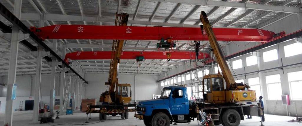 Installation of single beam crane