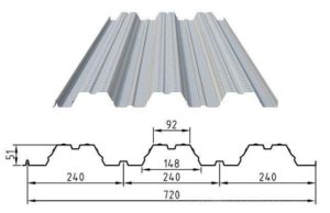 type 720 steel deck