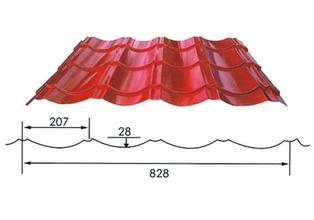 tile looking steel sheet