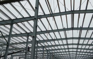 installation process of steel structure workshop/ warehouse