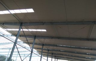 steel structure roof system, single color coated steel sheet