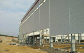 sandwich panel on site