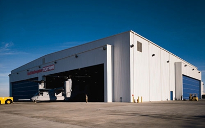 steel structure aircraft hangar