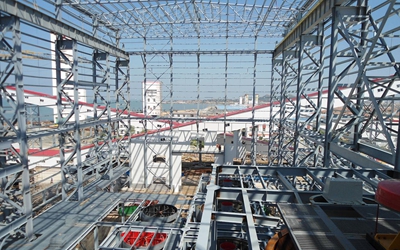 steel structure warehouse for coal storage