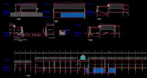 CAD drawing for steel workshop